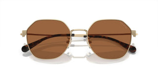 Coach CI915 HC 7155 men Gold Geometric Sunglasses