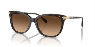 Coach CI926 HC 8378U women Brown Cat Eye Sunglasses