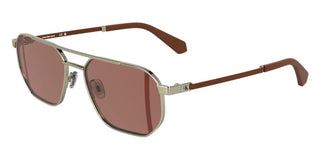 Calvin Klein Jeans Ckj25202s Unisex Gold Geometric Sunglasses