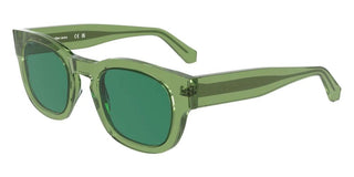 Calvin Klein Jeans Ckj25601s Unisex Green Squared Sunglasses