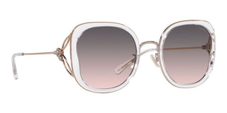 Coach CK 483 HC 7153B women Transparent Geometric Sunglasses