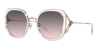 Coach CK 483 HC 7153B women Transparent Geometric Sunglasses