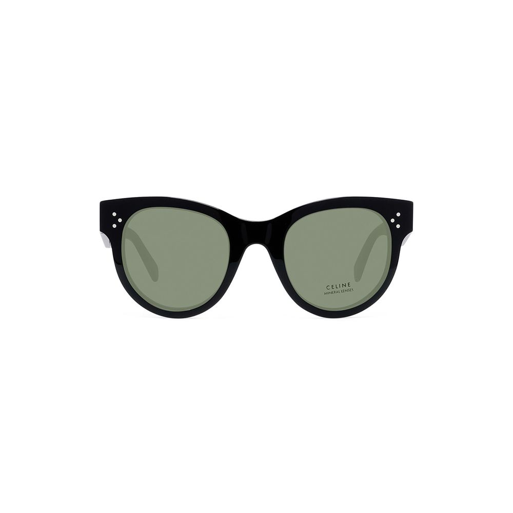 【2024A/W新作★送料無料】 CELINE CELINE 3 Dots CL4003IN women Black Round Sunglasses 小物