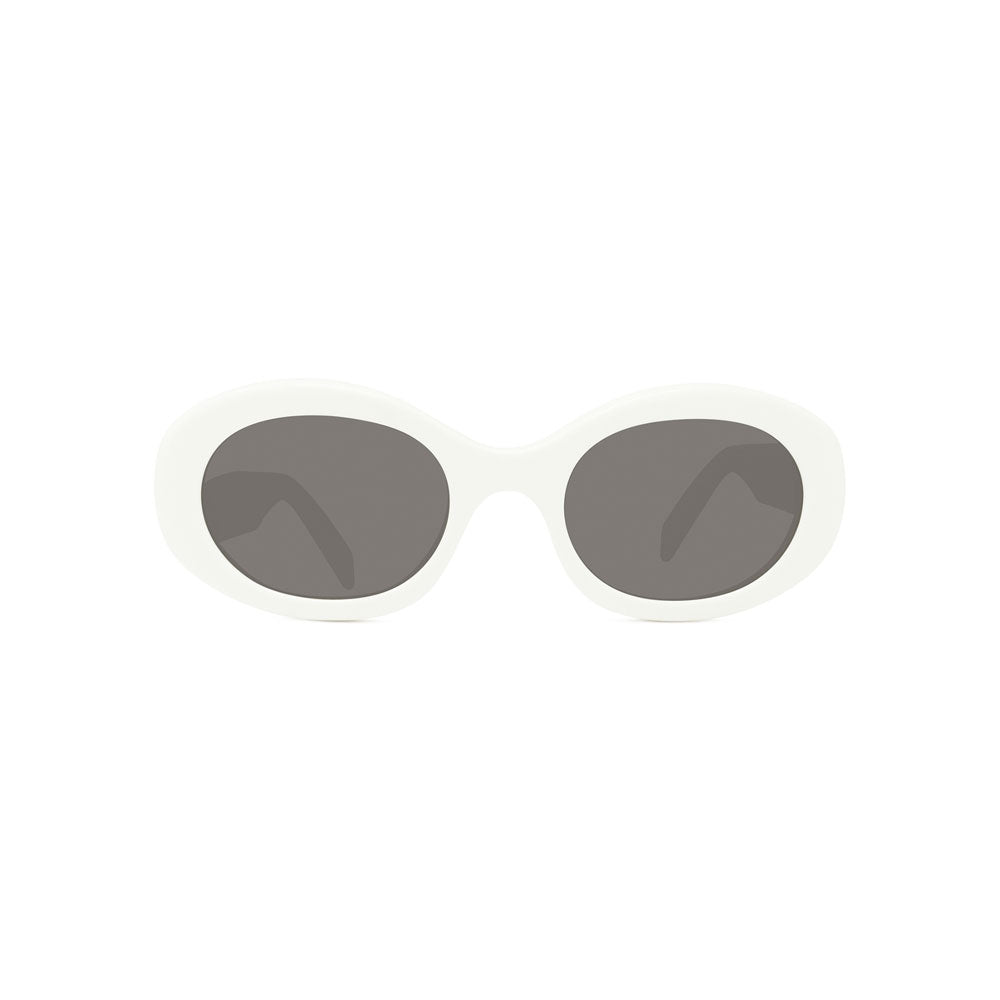 CELINE Triomphe CL40194U women White Round Sunglasses Otticanet USA