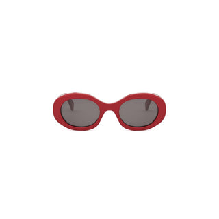 CELINE Triomphe CL40194U women Red Round Sunglasses