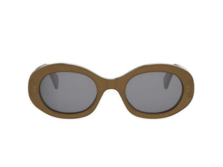 CELINE Triomphe CL40194U women Green Round Sunglasses