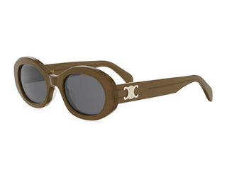 CELINE Triomphe CL40194U women Green Round Sunglasses