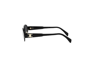CELINE Metal Triomphe CL40235U women Black Oval Sunglasses