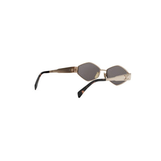 CELINE Triomphe CL40254U women Gold Geometric Sunglasses
