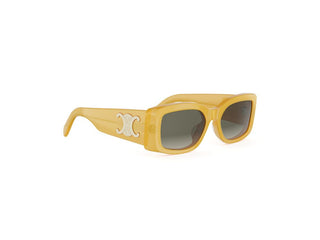 CELINE Maxi Triomphe CL40282U women Brown Rectangle Sunglasses