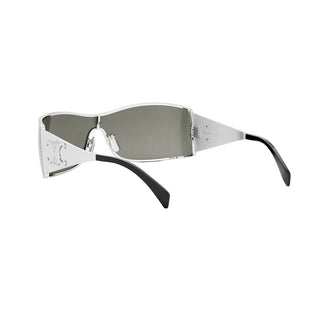 CELINE Maxi Metal Triomphe CL40283U women Silver Shield Sunglasses