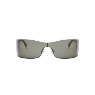 CELINE Maxi Metal Triomphe CL40283U women Silver Shield Sunglasses