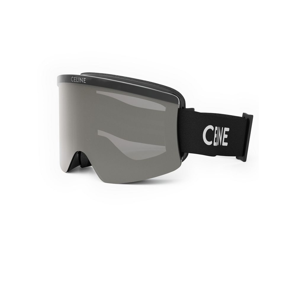 celine ski goggles Ski MASK CL40302U Celine Sunglasses Shiny Black Smoke Mirror