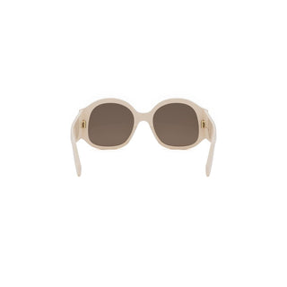 Celine Maxi Triomphe Cl40305u Women White Round Sunglasses
