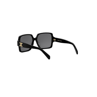 CELINE Triomphe CL40316U women Black Squared Sunglasses