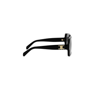 CELINE Triomphe CL40316U women Black Squared Sunglasses