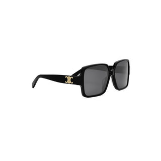 CELINE Triomphe CL40316U women Black Squared Sunglasses