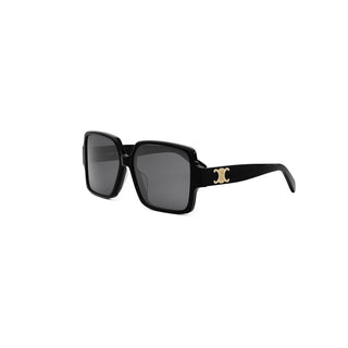 CELINE Triomphe CL40316U women Black Squared Sunglasses
