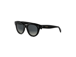 CELINE 3 Dots CL40332I women Black Round Sunglasses