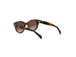 CELINE 3 Dots CL40332I women Havana Round Sunglasses