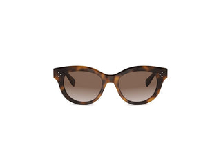 CELINE 3 Dots CL40332I women Havana Round Sunglasses