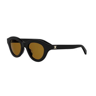 CELINE TRIOMPHE MINI CL40338U women Black Round Sunglasses