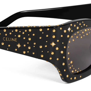 Celine Animation Cl4333us Women Black Squared Sunglasses