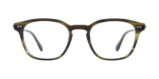 GARRETT LEIGHT CLARK J unisex Havana Squared Eyeglasses