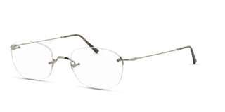 Lunor Classic Anatomic M Unisex Silver Geometric Eyeglasses