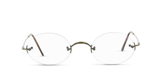 Lunor CLASSIC OVAL M unisex Gold Oval Eyeglasses