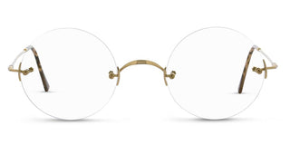 Lunor CLASSIC ROUND unisex Gold Eyeglasses