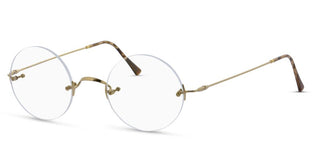 Lunor CLASSIC ROUND unisex Gold Eyeglasses