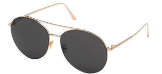 Tom Ford CLEO FT 0757 women Rose gold Round Sunglasses