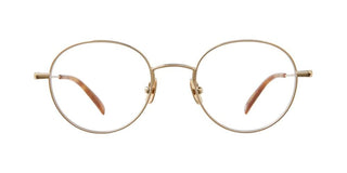 GARRETT LEIGHT CLOY II unisex Gold Round Eyeglasses