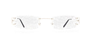 Cartier Signature C de Cartier CT0092O unisex Silver Geometric Eyeglasses