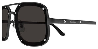 Cartier Santos de Cartier CT0194S men Black Pilot Sunglasses