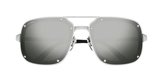 Cartier Santos de Cartier CT0194S men Silver Pilot Sunglasses