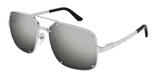 Cartier Santos de Cartier CT0194S men Silver Pilot Sunglasses