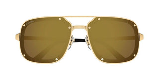 Cartier Santos de Cartier CT0194S men Gold Pilot Sunglasses