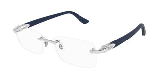 Cartier Signature C De Cartier Ct0287o Men Blue Squared Eyeglasses