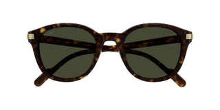 Cartier CT0302S men Havana Visor Sunglasses