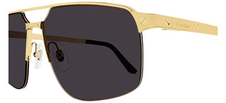 Cartier Santos de Cartier CT0385S men Gold Pilot Sunglasses