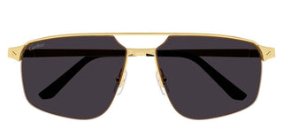 Cartier Santos de Cartier CT0385S men Gold Pilot Sunglasses