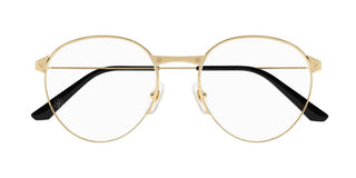 Cartier Santos de Cartier CT0405O men Gold Round Eyeglasses