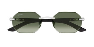 Cartier Signature C de Cartier CT0439S men Silver Geometric Sunglasses