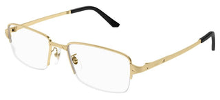 Cartier Santos de Cartier CT0443OA men Gold Squared Eyeglasses
