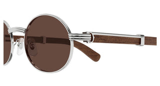 Cartier Première De Cartier Ct0464s Men Silver Oval Sunglasses