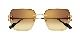 Cartier Signature C de Cartier CT0466S women Gold Oversize Sunglasses