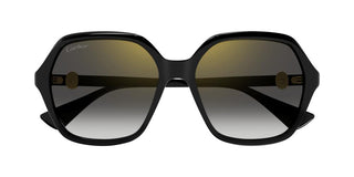 Cartier Signature C de Cartier CT0470S women Black Oversize Sunglasses