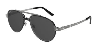 Cartier Santos De Cartier Ct0476s Men Black Pilot Sunglasses